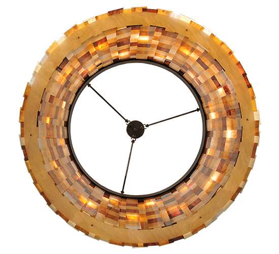 Cilindro Calico 24 Light 45" Wide Semi-Flush Drum Ceiling Fixture