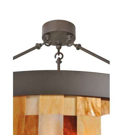 Cilindro Calico 24 Light 45" Wide Semi-Flush Drum Ceiling Fixture