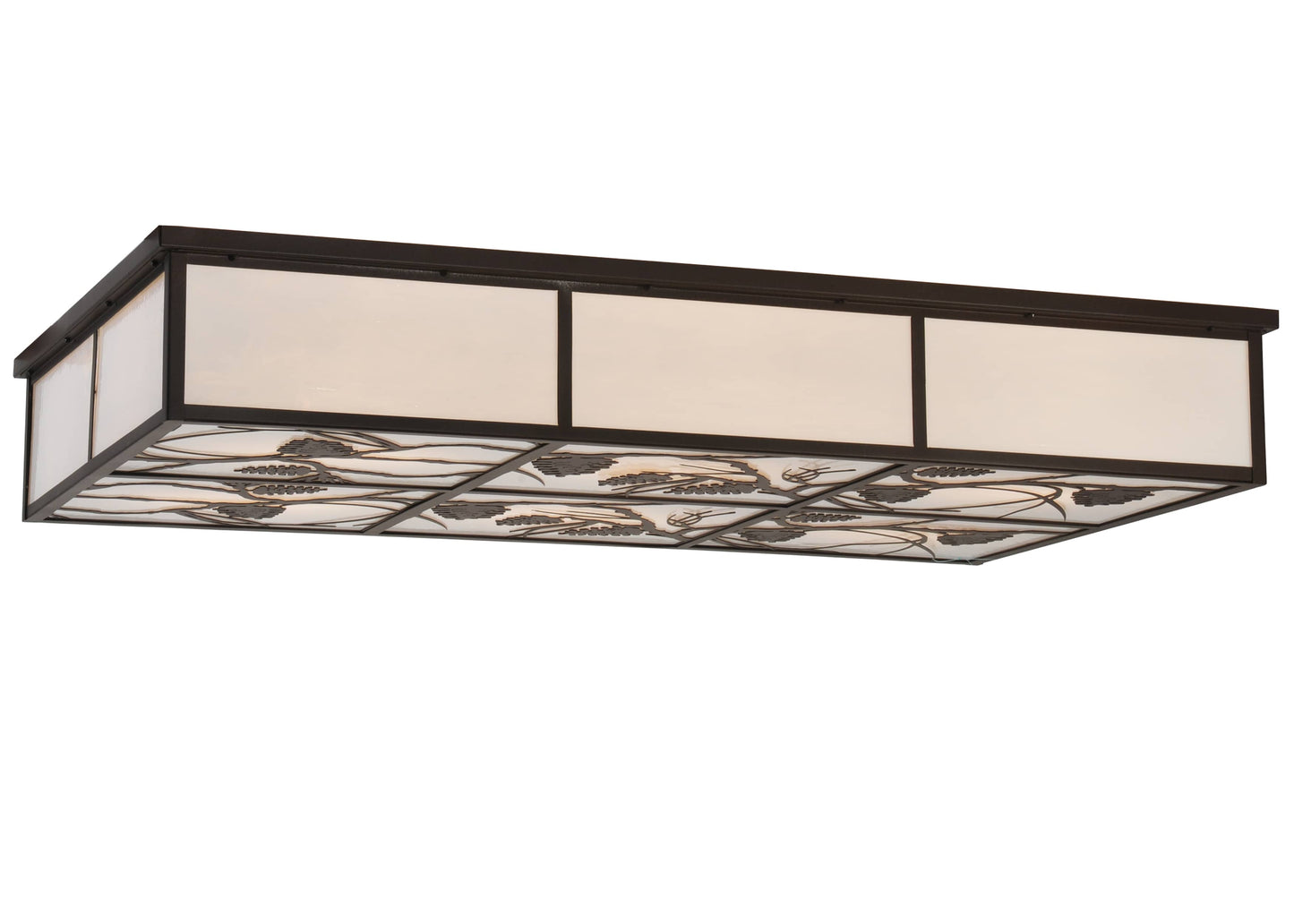 Mountain Pine Oblong Flush Mount Ceiling Fixture
