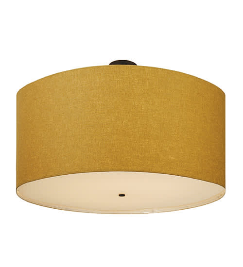Cilindro 8 Light 48" Wide Semi-Flush Drum Ceiling Fixture - Textured Black Finish