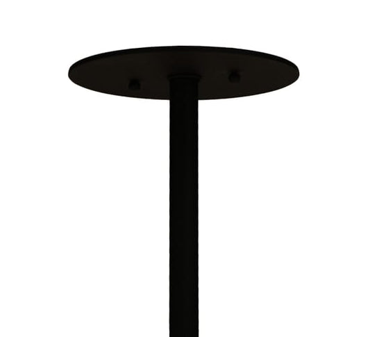 Cilindro 8 Light 48" Wide Semi-Flush Drum Ceiling Fixture - Textured Black Finish