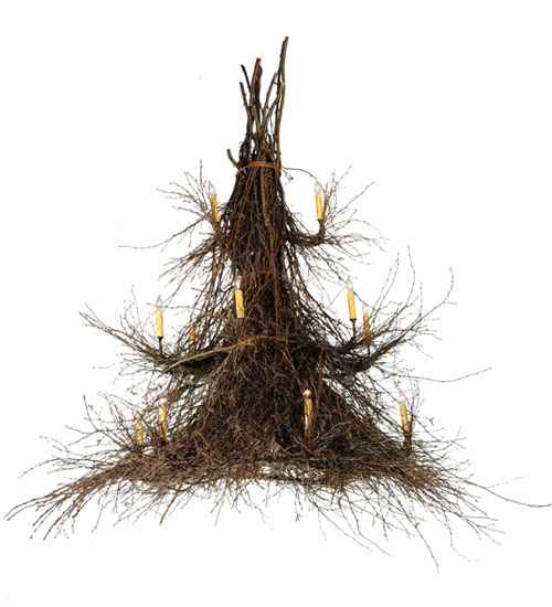 Twigs 15 Light 72" Wide Taper Candle Style Chandelier