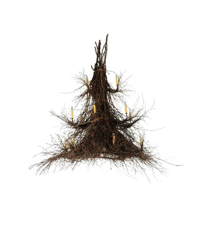Twigs 15 Light 72" Wide Taper Candle Style Chandelier
