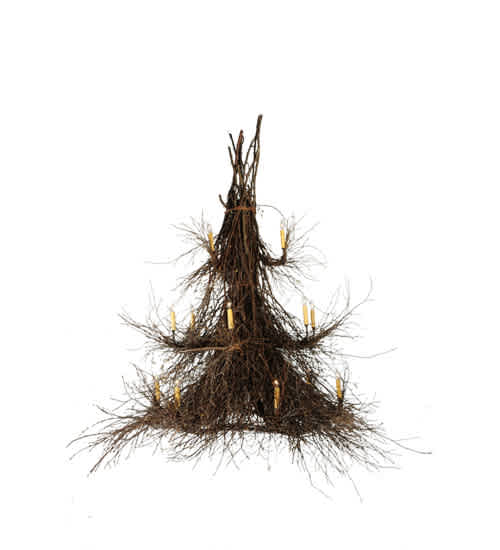Twigs 15 Light 72" Wide Taper Candle Style Chandelier