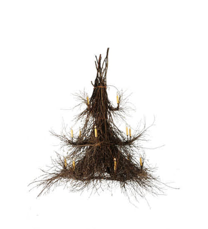 Twigs 15 Light 72" Wide Taper Candle Style Chandelier