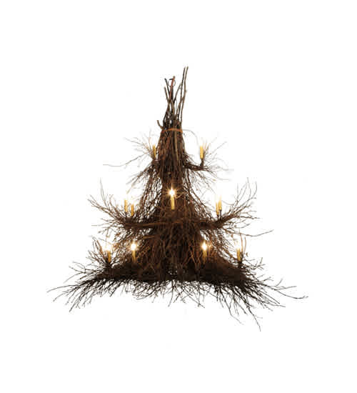 Twigs 15 Light 72" Wide Taper Candle Style Chandelier