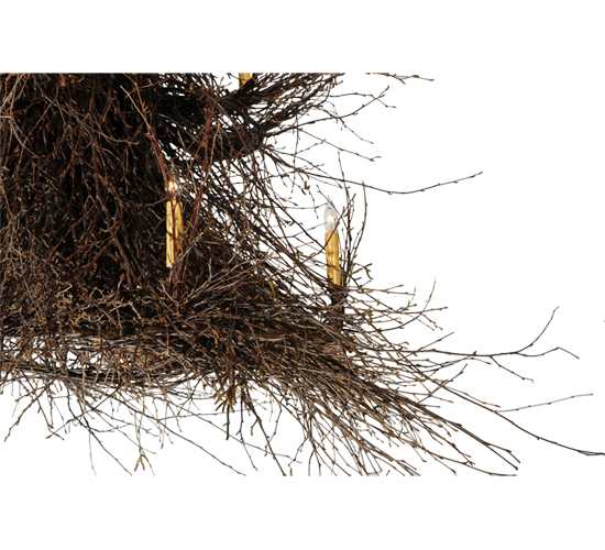 Twigs 15 Light 72" Wide Taper Candle Style Chandelier
