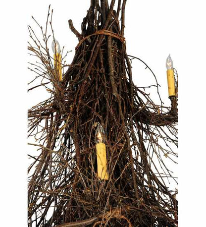 Twigs 15 Light 72" Wide Taper Candle Style Chandelier