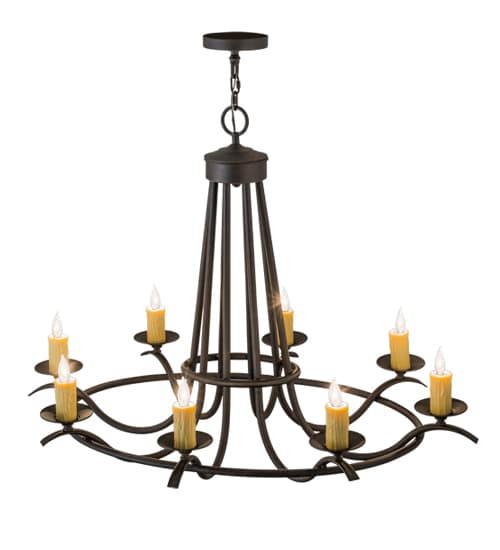 Octavia 8 Light 38" Wide Taper Candle Style Chandelier