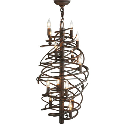 Meyda Tiffany Cyclone 13 Light 24" Wide Taper Candle Style Chandelier
