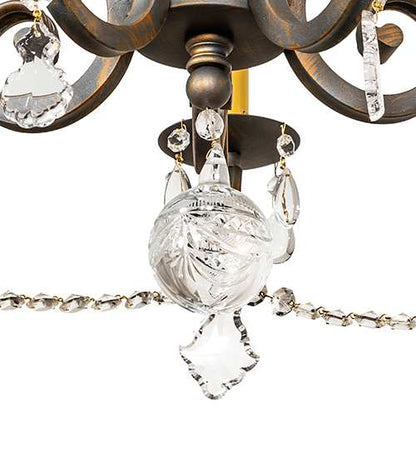 Adrianna 5 Light 26" Wide Crystal Candle Style Chandelier