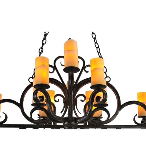 Kean 20 Light 34" Wide Pillar Candle Style Chandelier
