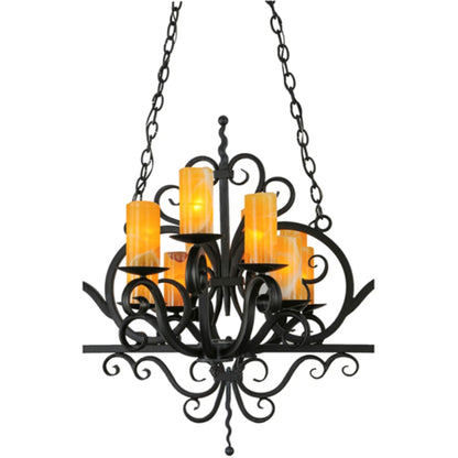 Meyda Tiffany Kean 20 Light 34" Wide Pillar Candle Style Chandelier