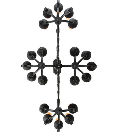 Kean 20 Light 34" Wide Pillar Candle Style Chandelier