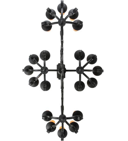 Kean 20 Light 34" Wide Pillar Candle Style Chandelier