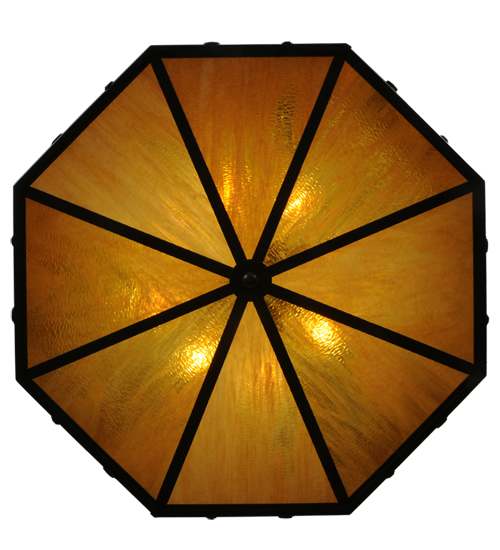 Southwest 8 Light 28" Wide Semi-Flush Drum Ceiling Fixture