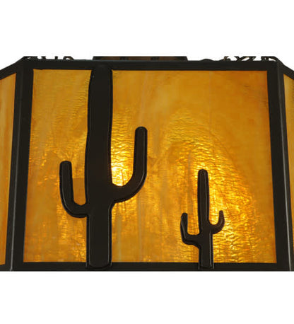 Southwest 8 Light 28" Wide Semi-Flush Drum Ceiling Fixture