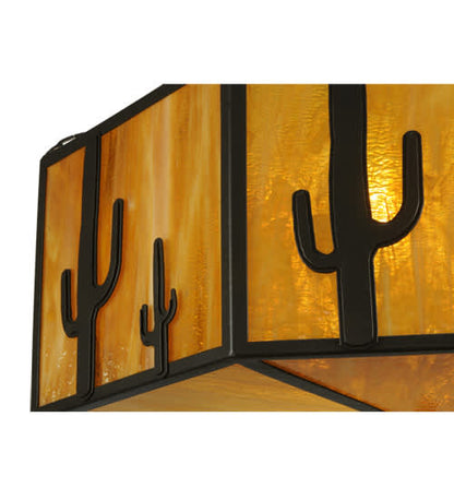 Southwest 8 Light 28" Wide Semi-Flush Drum Ceiling Fixture