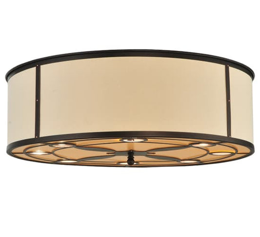 Cilindro Valence 8 Light 30" Wide Flush Mount Drum Ceiling Fixture