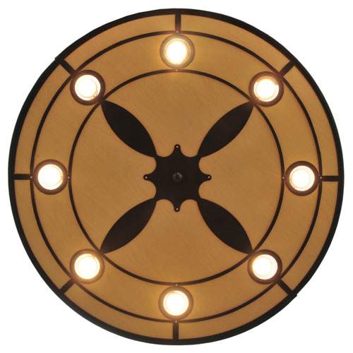 Cilindro Valence 8 Light 30" Wide Flush Mount Drum Ceiling Fixture