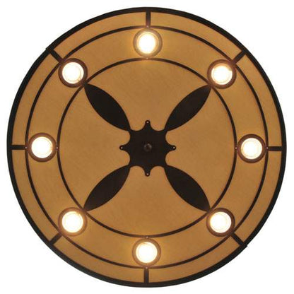 Cilindro Valence 8 Light 30" Wide Flush Mount Drum Ceiling Fixture