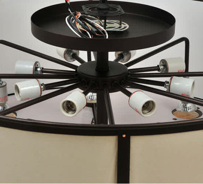 Cilindro Valence 8 Light 30" Wide Flush Mount Drum Ceiling Fixture