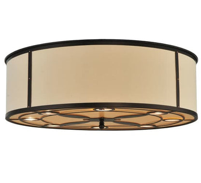 Cilindro Valence 8 Light 30" Wide Flush Mount Drum Ceiling Fixture