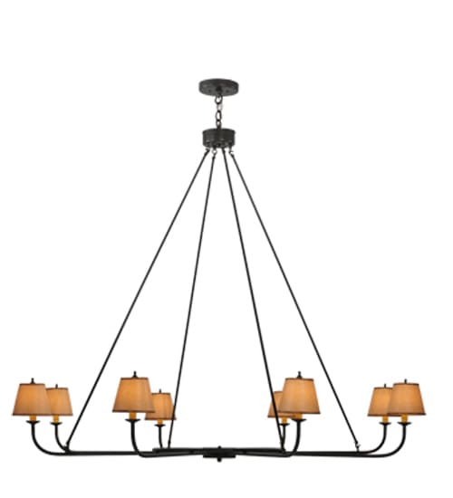 Brach Ring 8 Light 62" Wide Chandelier