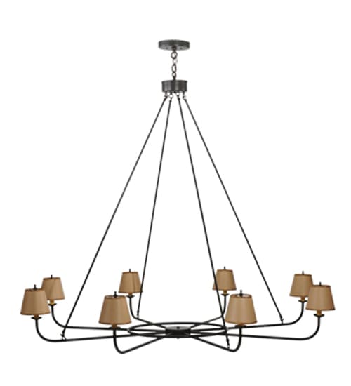 Brach Ring 8 Light 62" Wide Chandelier