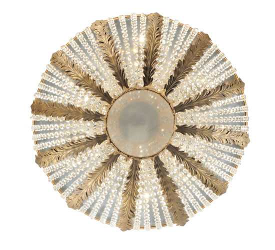 Chrisanne 5 Light 33" Wide Flush Mount Bowl Ceiling Fixture - Chrome Finish