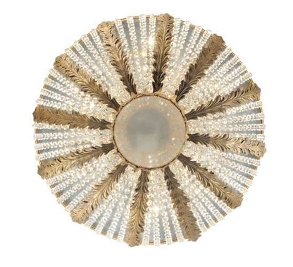 Chrisanne 5 Light 33" Wide Flush Mount Bowl Ceiling Fixture - Chrome Finish