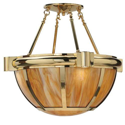 Auburn 33" Wide Semi-Flush Bowl Ceiling Fixture