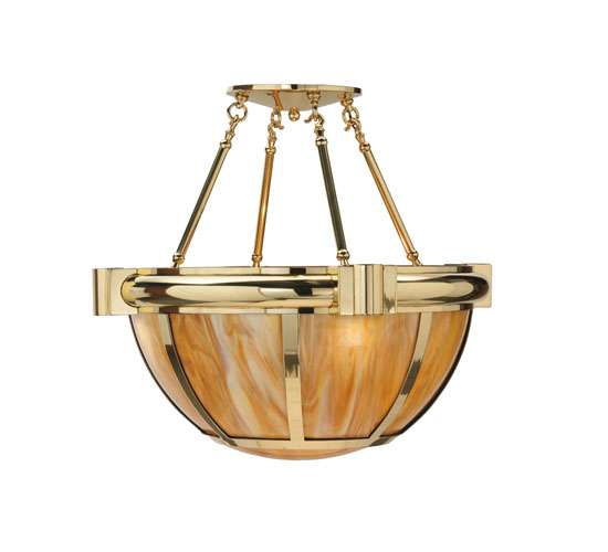 Auburn 33" Wide Semi-Flush Bowl Ceiling Fixture