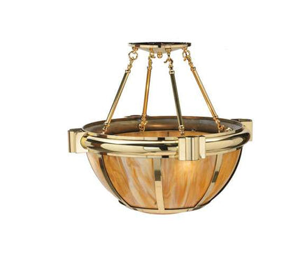 Auburn 33" Wide Semi-Flush Bowl Ceiling Fixture