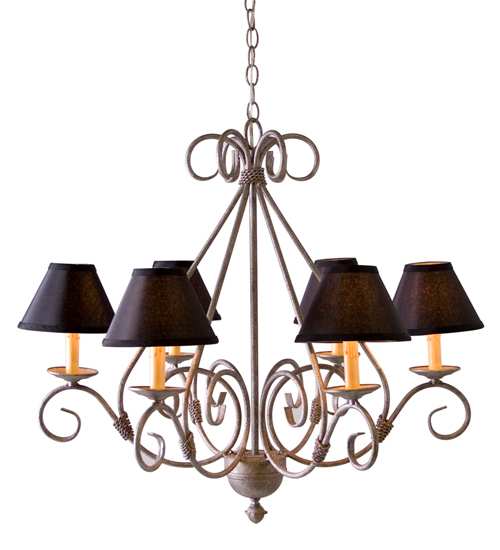 Olivia 6 Light 30" Wide Chandelier - Pompeii Gold Finish