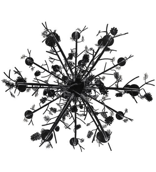 Pinecone 24 Light 60" Wide Taper Candle Style Chandelier