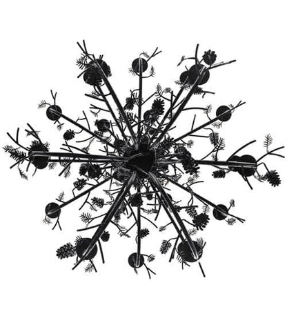 Pinecone 24 Light 60" Wide Taper Candle Style Chandelier