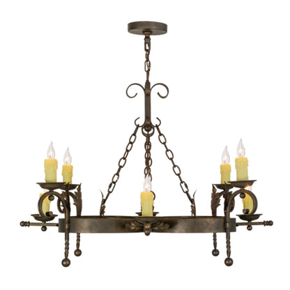 Meyda Tiffany Andorra 8 Light 43" Wide Taper Candle Style Chandelier