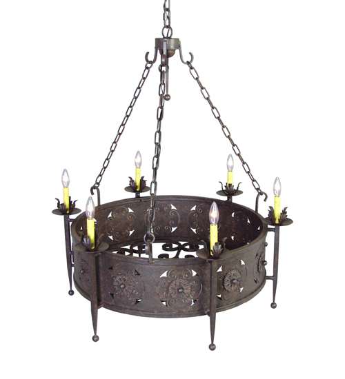 Claudio 6 Light 38" Wide Taper Candle Style Chandelier