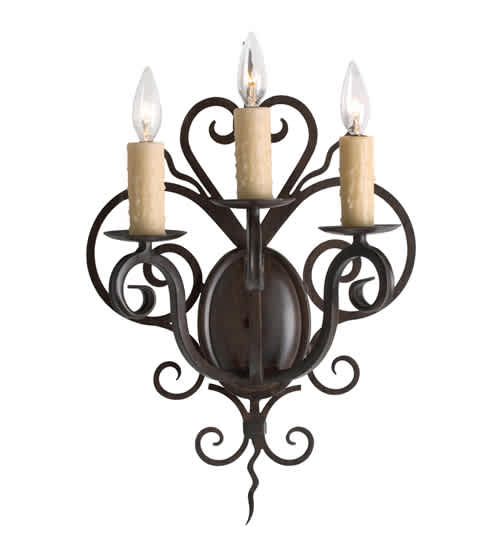 Kenneth 3 Light 21" Tall Wall Sconce