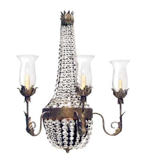 Crista 3 Light 34" Tall Wall Sconce