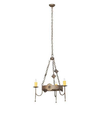 San Marino 3 Light 30" Wide Taper Candle Style Chandelier