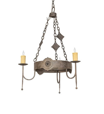 San Marino 3 Light 30" Wide Taper Candle Style Chandelier