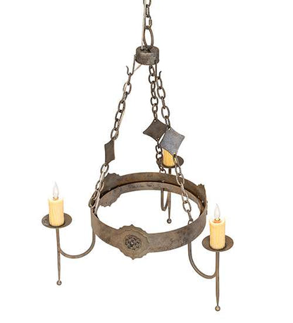 San Marino 3 Light 30" Wide Taper Candle Style Chandelier