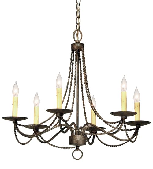 Edwin 6 Light 28" Wide Taper Candle Style Chandelier