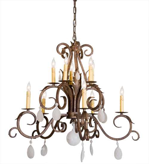 Anassa 10 Light 32" Wide Crystal Candle Style Chandelier