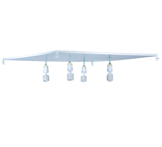 Quadrato Illusion 4 Light 51" Wide Semi-Flush Ceiling Fixture