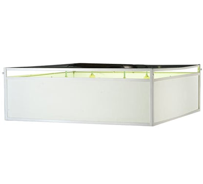 Quadrato Illusion 4 Light 51" Wide Semi-Flush Ceiling Fixture