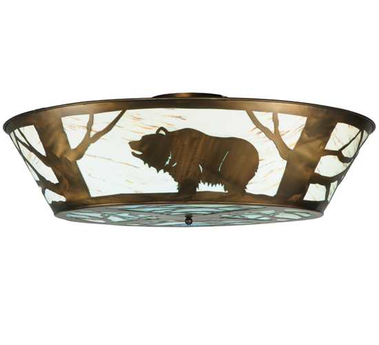 Grizzly Bear on the Loose 47" Wide LED Semi-Flush Ceiling Fixture