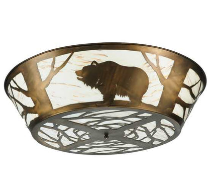 Grizzly Bear on the Loose 47" Wide LED Semi-Flush Ceiling Fixture